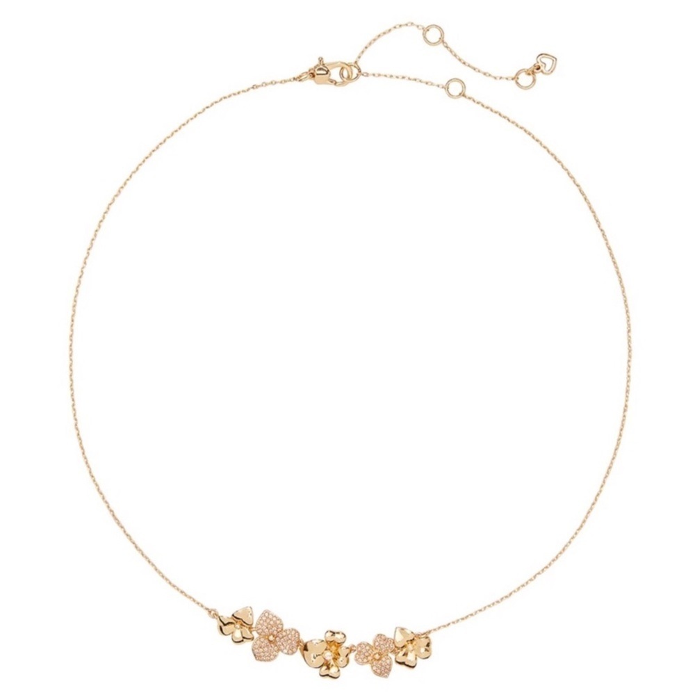 KATE SPADE • Gold Precious Pansy Collar Necklace - Picture 2 of 4